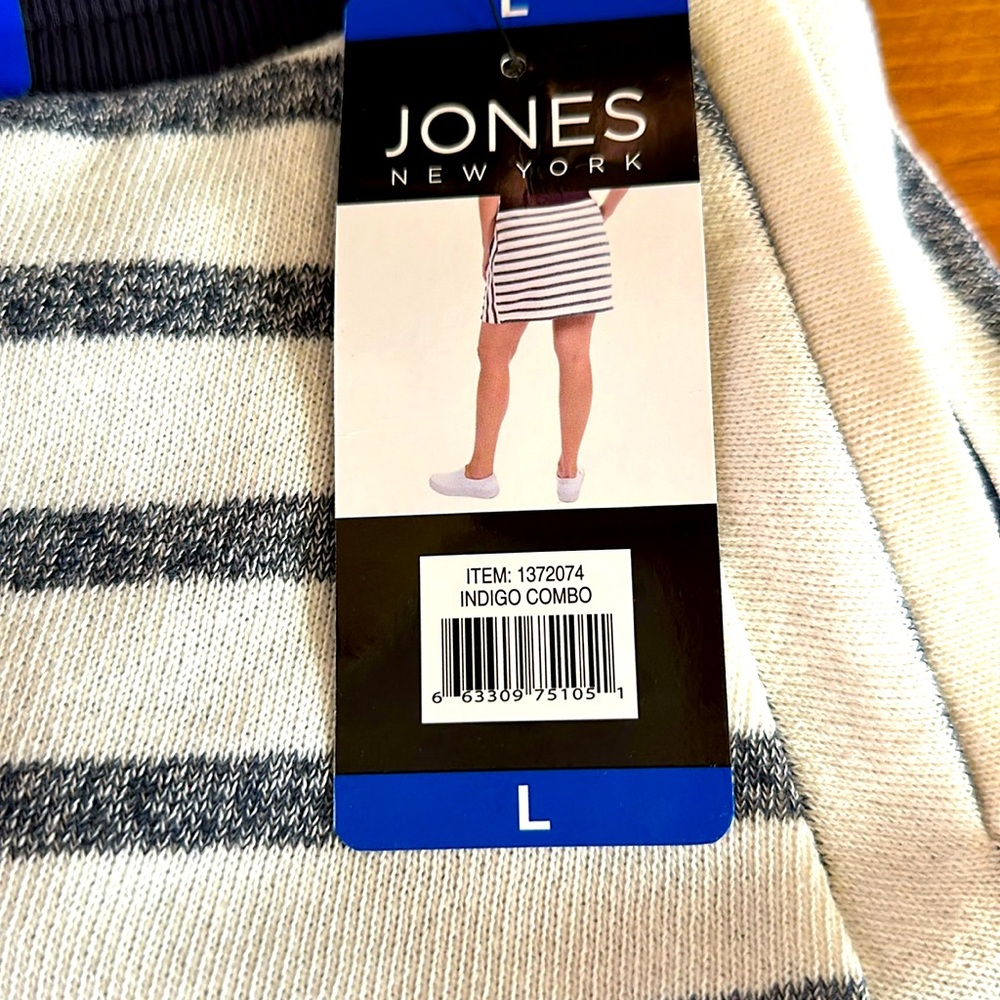 Jones New York French Terry Skort Indigo